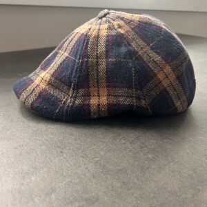 Boston Scally -The Distillery-Cap in Navy, Tan & Red